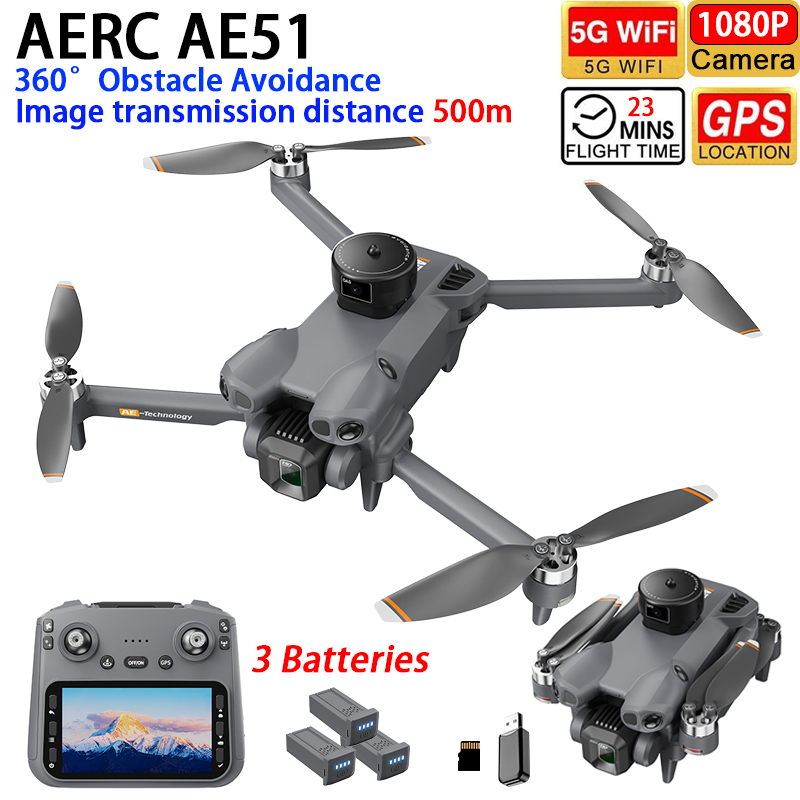 Fpv Drone Esc - AERC AE51 Drone GPS WIFI FPV