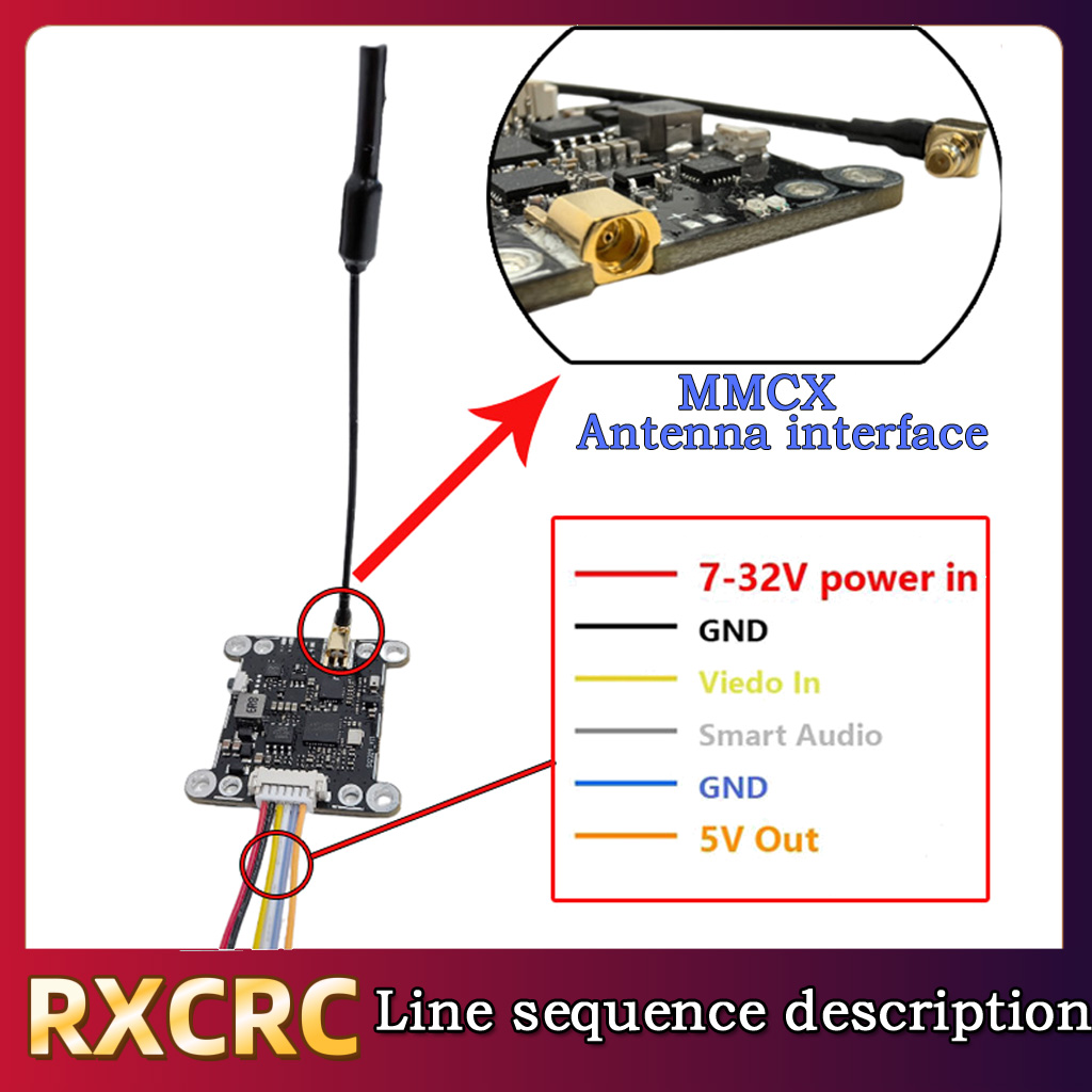 RXCRC 5.8G Module 48CH 1.6W VT - Fpv Drone Transmitter recension och pris